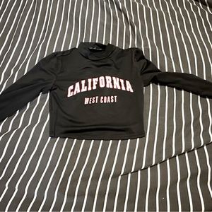 California Long Sleeve Cropped Shirt